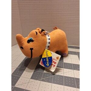 Dakin Dream Pet Rhinestone Rhino Plush stuffed animal with Tags Orange